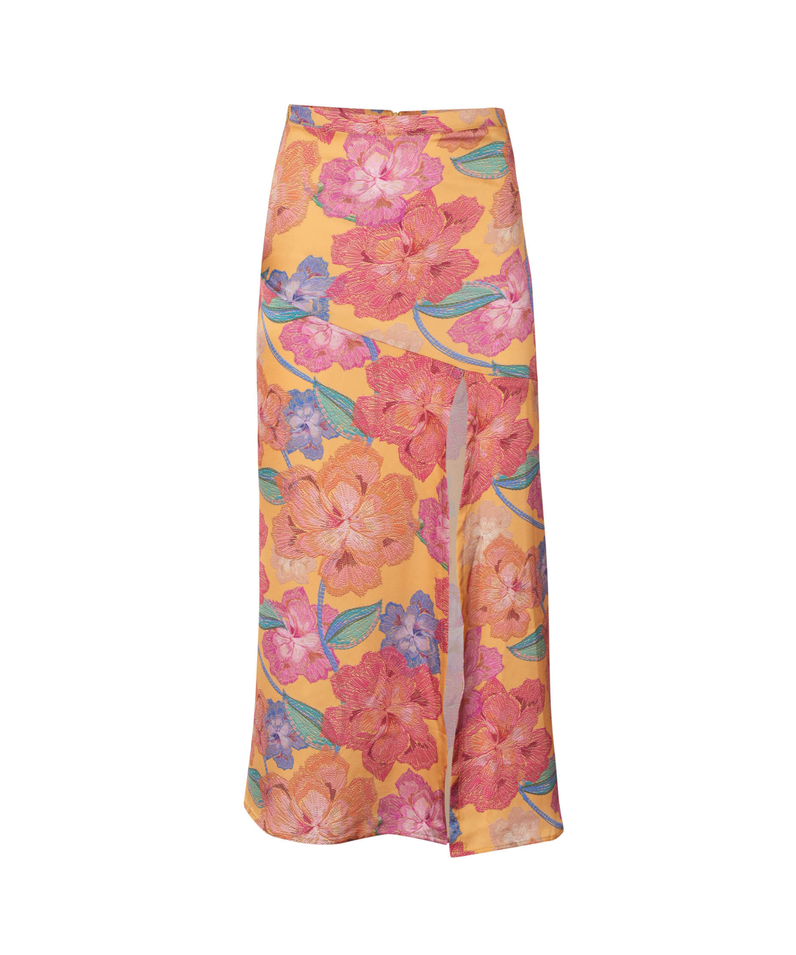 Emily Orange Bloom Long Skirt