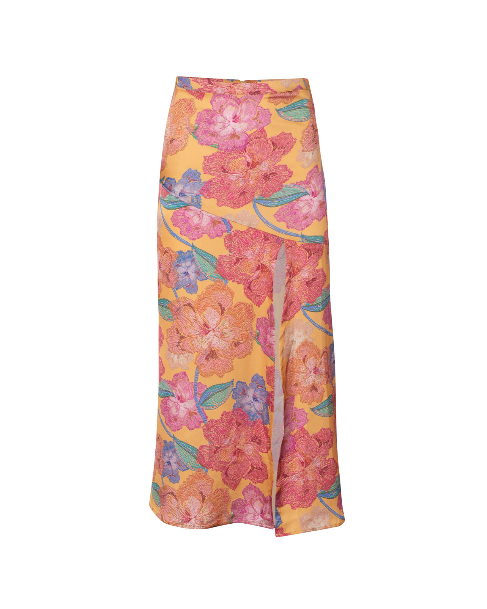 Emily Orange Bloom Long Skirt