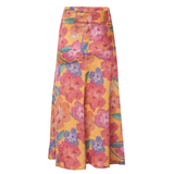 Emily Orange Bloom Long Skirt