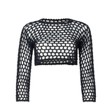 Jane Black Crochet Crop Top