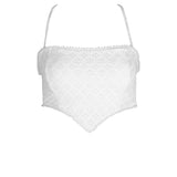 White Eyelet Dorothy Bikini Top