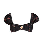 Midnight Roses Mabel Bikini Top