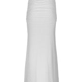 White Mesh Selena Cover Up Skirt