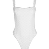 White Eyelet Genova One Piece