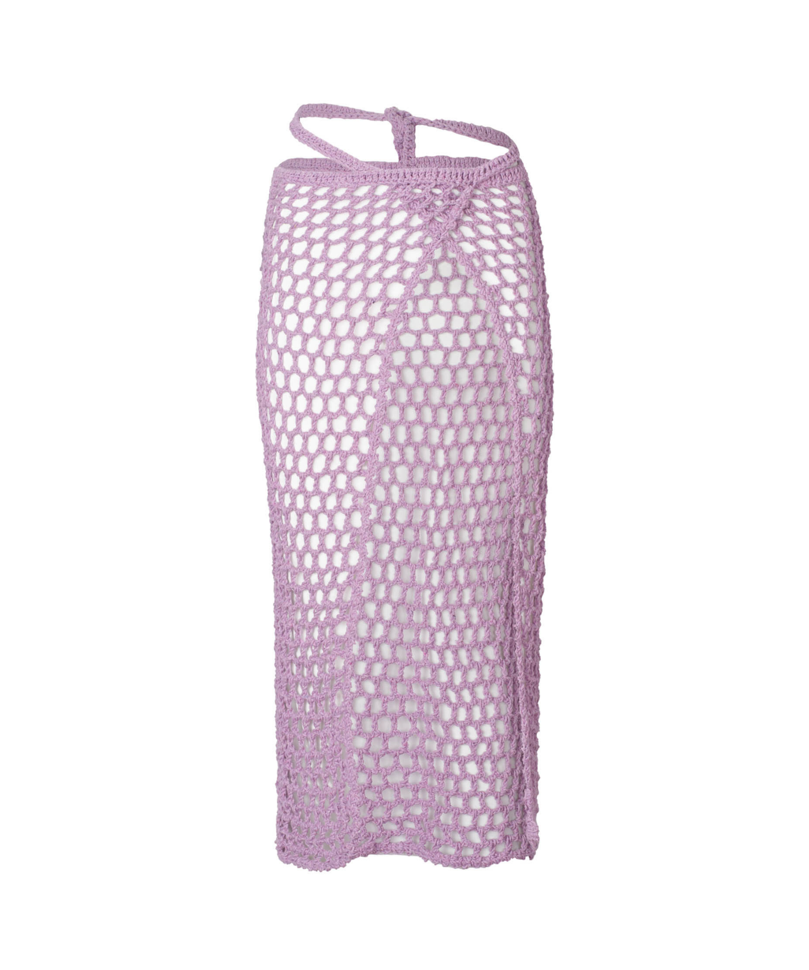 Alessia Lilac Long Crochet Skirt