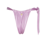 Heather One Side Tie Lilac Bottom