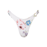 White Floral Alice Bikini Bottom