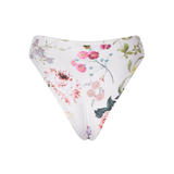 Riley White Floral High Waisted Bottom