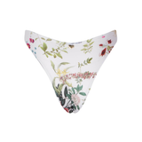 White Floral Alice Bikini Bottom