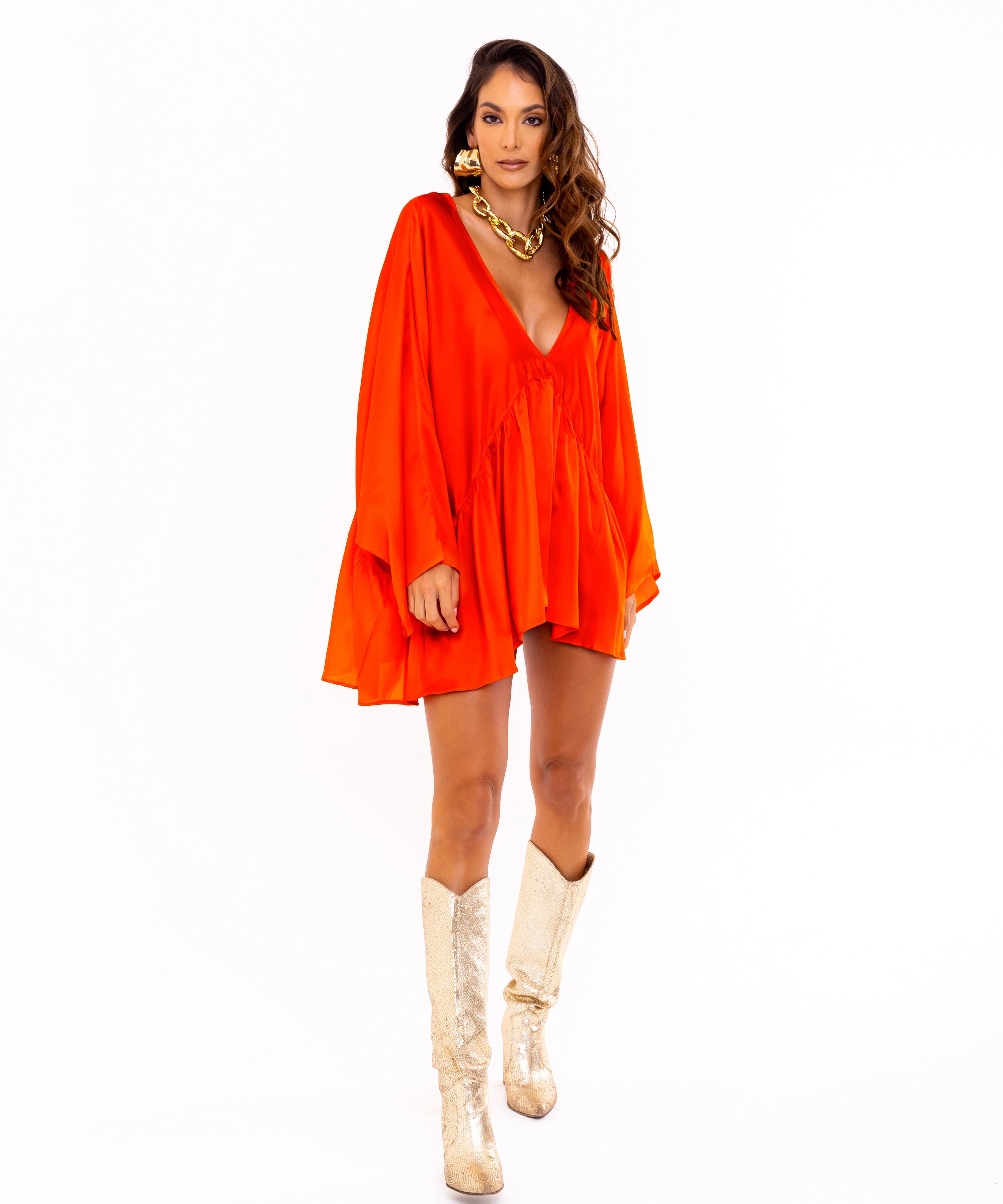 Coral Coral Oversized Tunic - SOAH