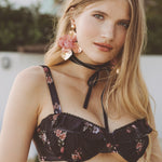 Midnight Roses Stella Bikini Top